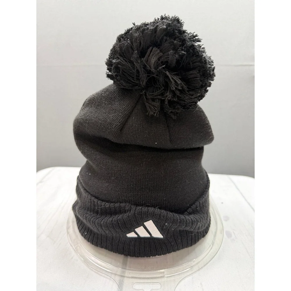 Adidas Beanie Unisex Black Ohio Valley Conference OVC Cuffed Pom‎ OSFM